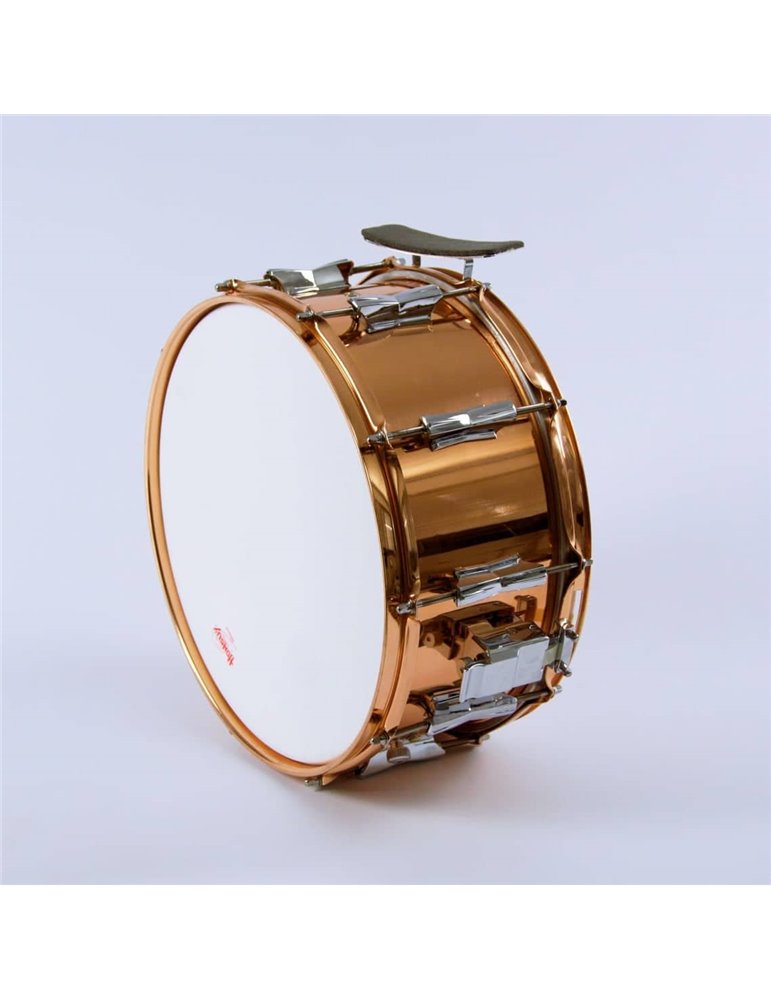 CAJA BANDA METÁLICA 35,5 Ø x 16 cm. (14" Ø x 6,3") casco cobreado.