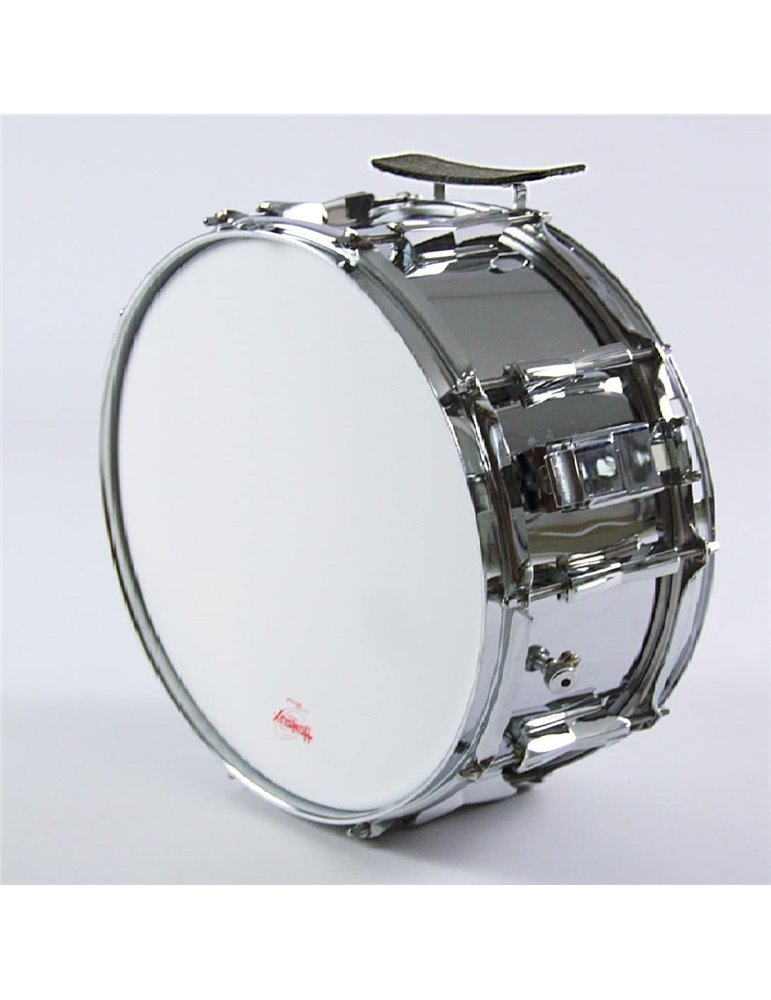 CAJA BANDA METÁLICA 35,5 Ø x 16 cm. (14" Ø x 6,3") casco cromada