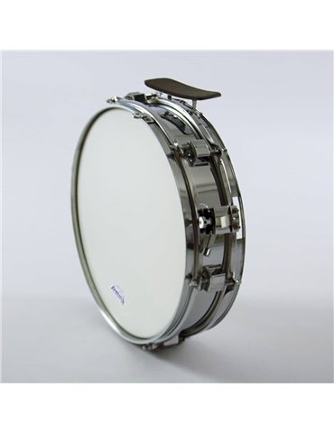 CAJA BANDA METÁLICA 35,5 Ø x 8 cm.(14" Ø x 3") casco  cromado