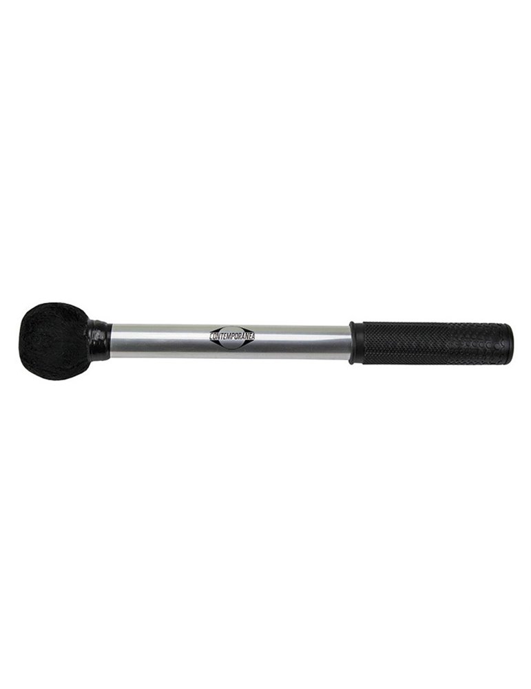 Maza surdo aluminio 30cm negra Contemporanea