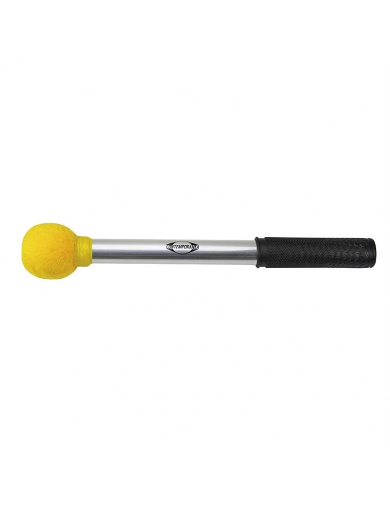 Maza surdo aluminio 30cm amarilla Contemporanea