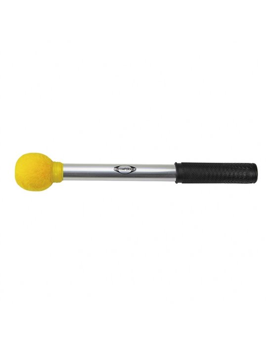 Maza surdo aluminio 30cm amarilla Contemporanea