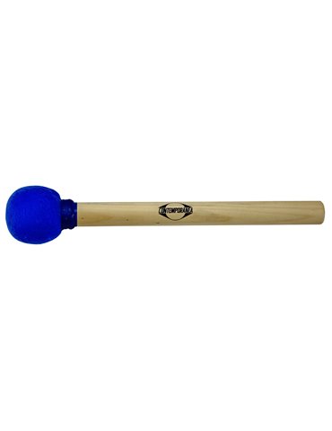 Maza surdo de madera 30cm azul