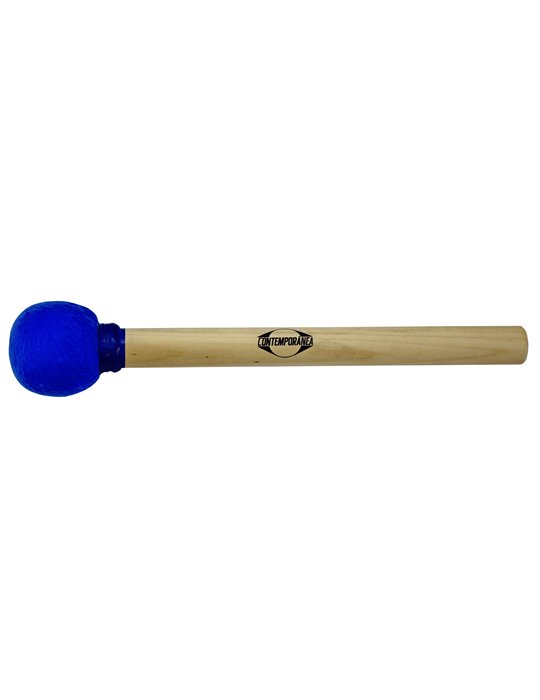 Maza surdo de madera 30cm azul