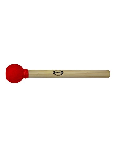 Maza surdo de madera 30cm roja