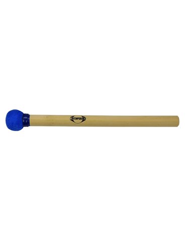 Maza surdo de madera 35cm azul