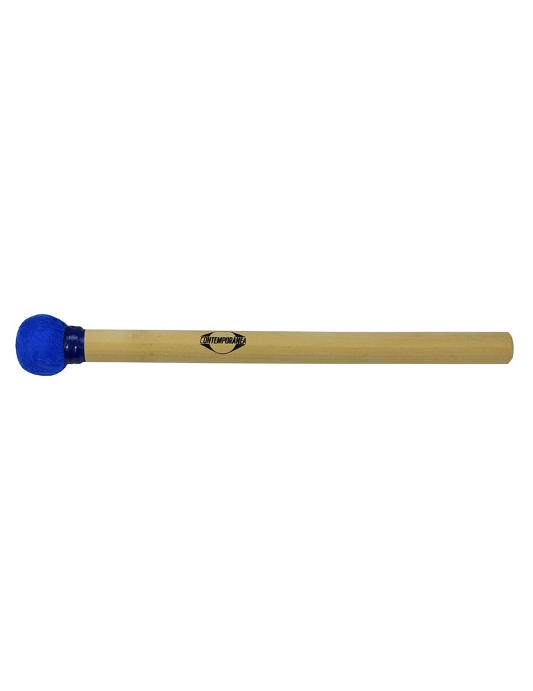 Maza surdo de madera 35cm azul