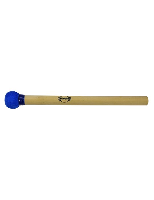 Maza surdo de madera 35cm azul