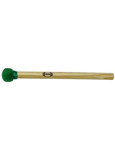 Maza surdo de madera 35cm verde