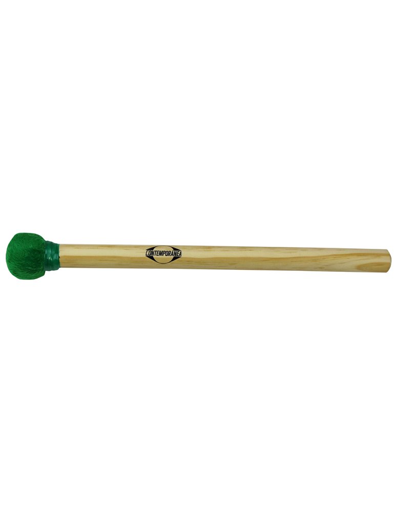Maza surdo de madera 35cm verde