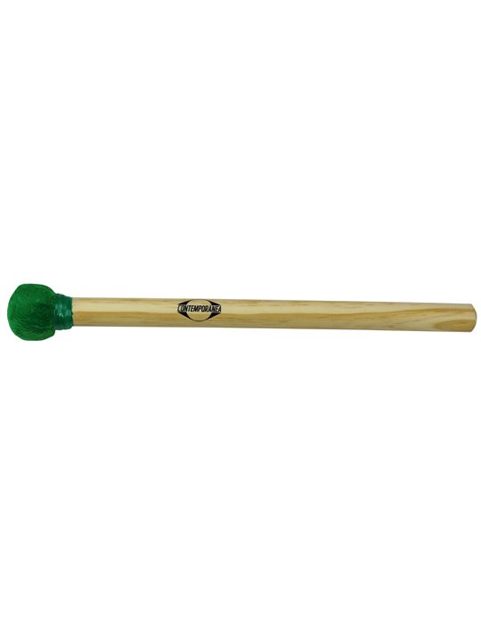 Maza surdo de madera 35cm verde