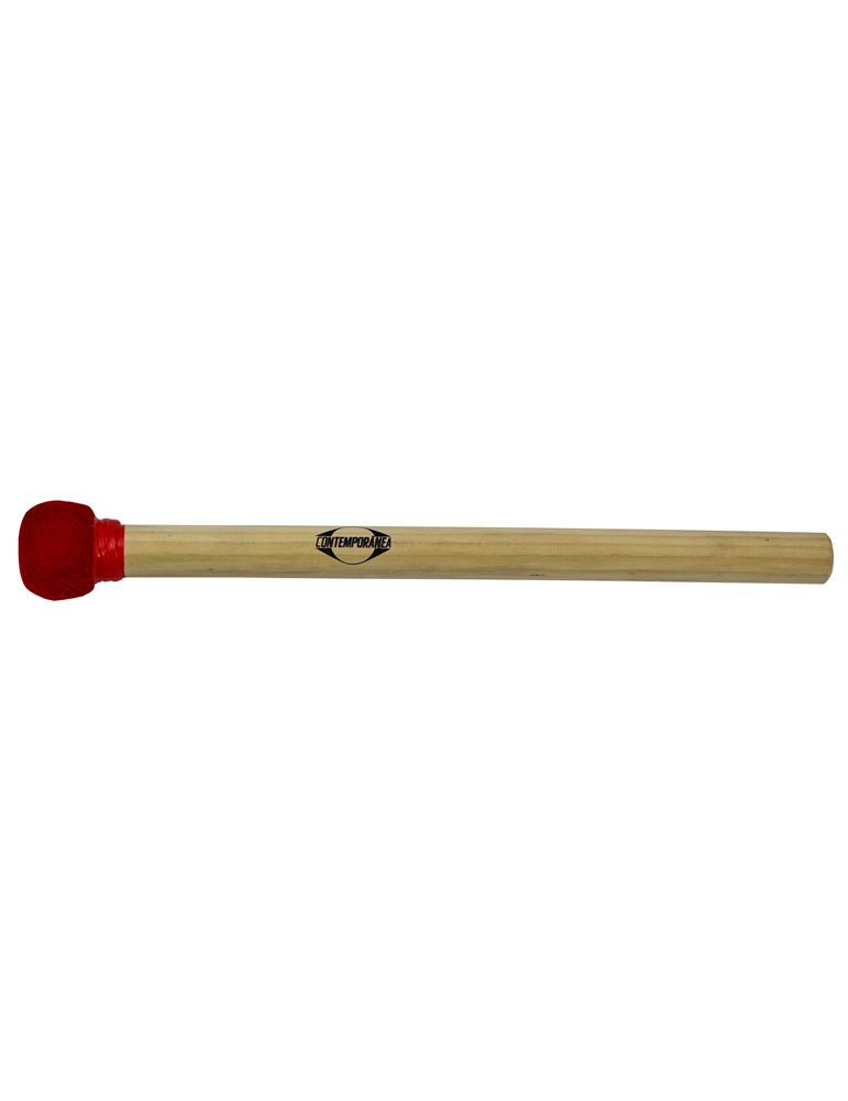 Maza surdo de madera 35cm roja