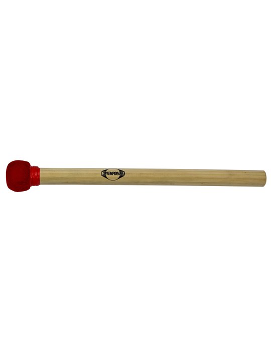 Maza surdo de madera 35cm roja