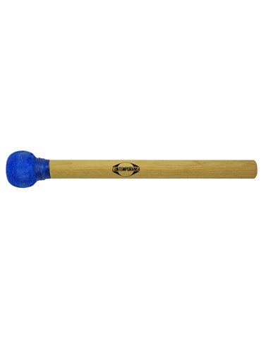 Maza surdo de madera 30cm azul
