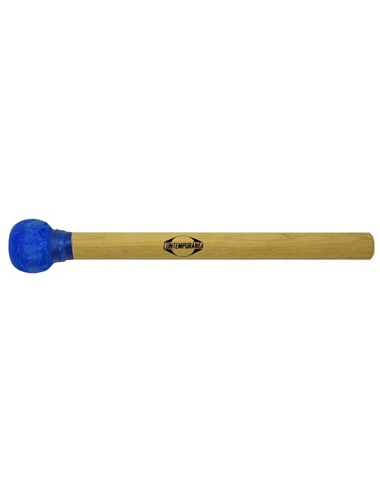 Maza surdo de madera 30cm azul