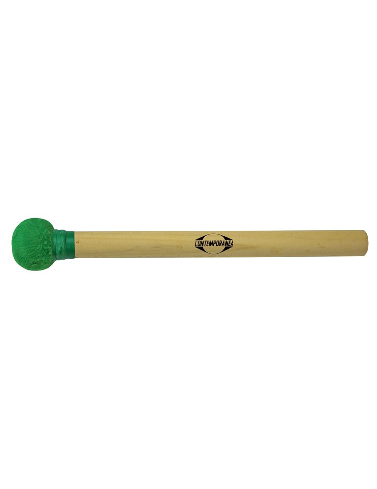 Maza surdo de madera 30cm verde