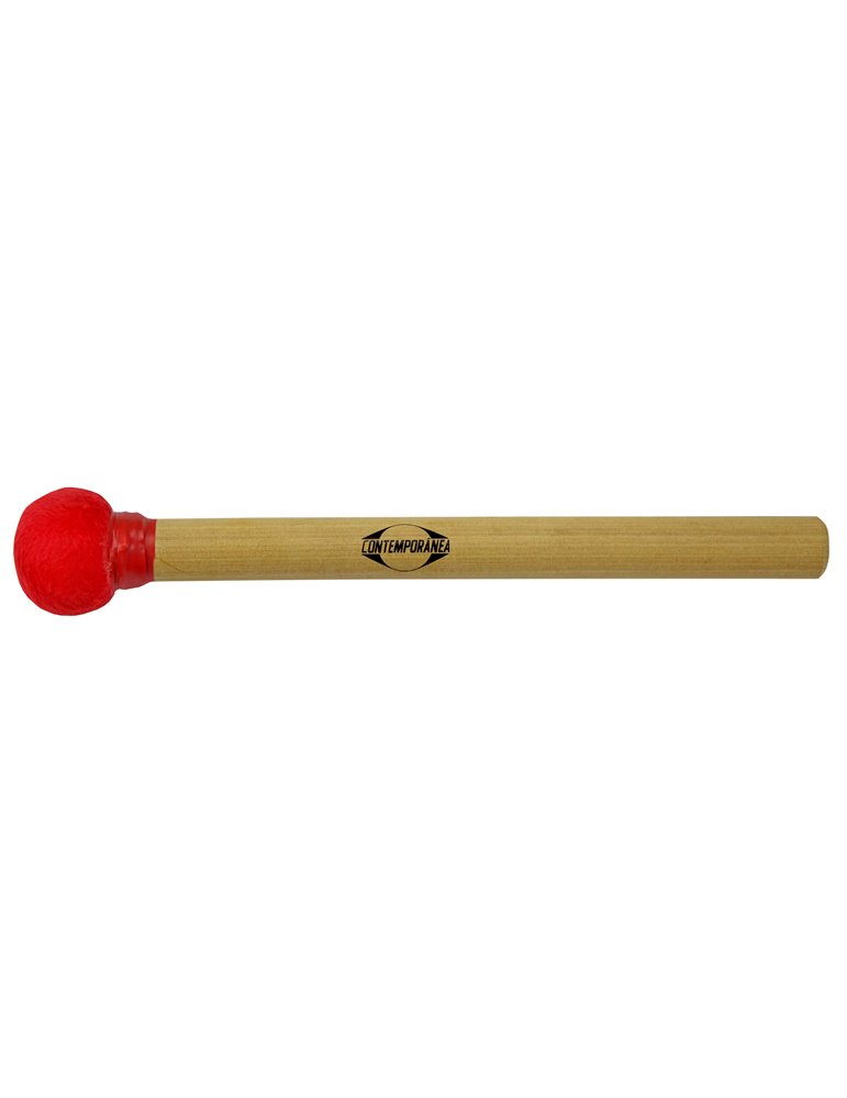 Maza surdo de madera 30cm roja