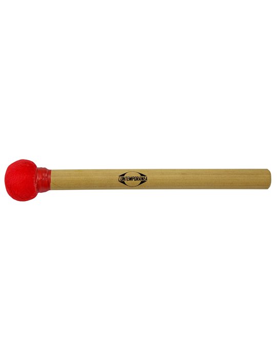 Maza surdo de madera 30cm roja