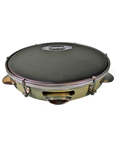 Pandeiro 10" madera membrana napa Contemporanea Light