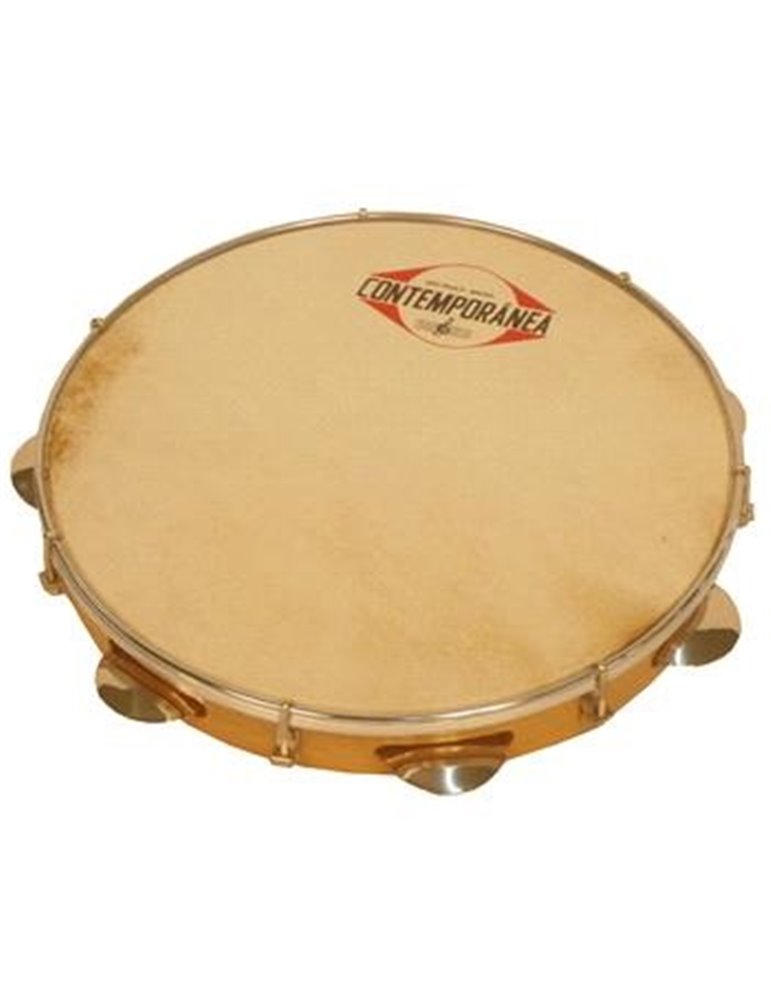 Pandeiro 12" madera membrana piel Pro Contemporanea