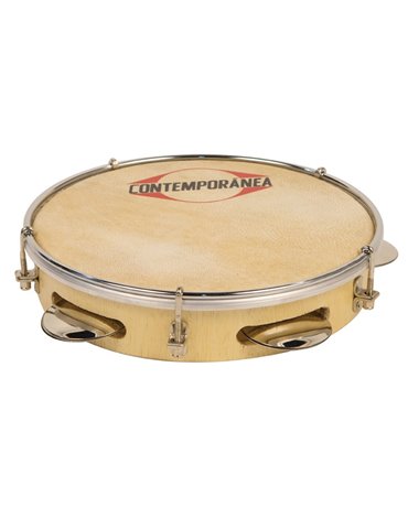 Pandeiro 8" madera membrana piel Pro Contemporanea
