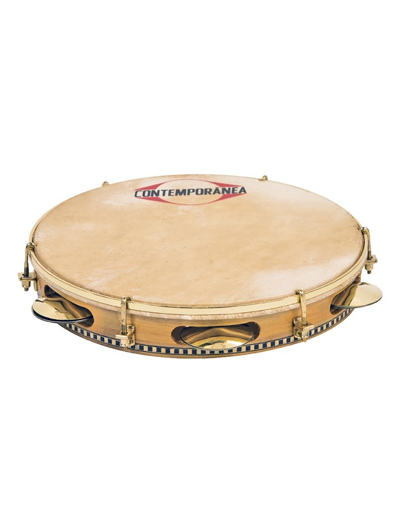 Pandeiro 10" madera membrana piel de cabra Pro Contemporanea