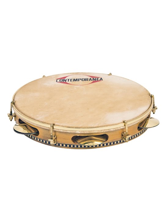 Pandeiro 10" madera membrana piel de cabra Pro Contemporanea