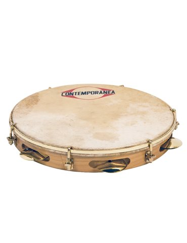 Pandeiro 10" madera extra ligera membrana piel de cabra Pro