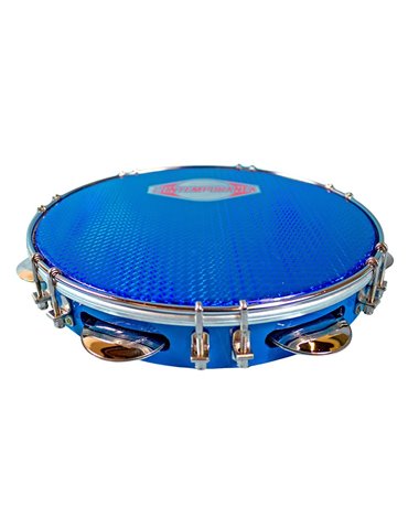 Pandeiro 10" cuerpo azul membrana prisma azul Pro Contempora