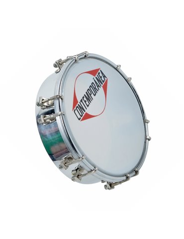 Tamborim 6" aluminio 12 tensores Pro Contemporanea