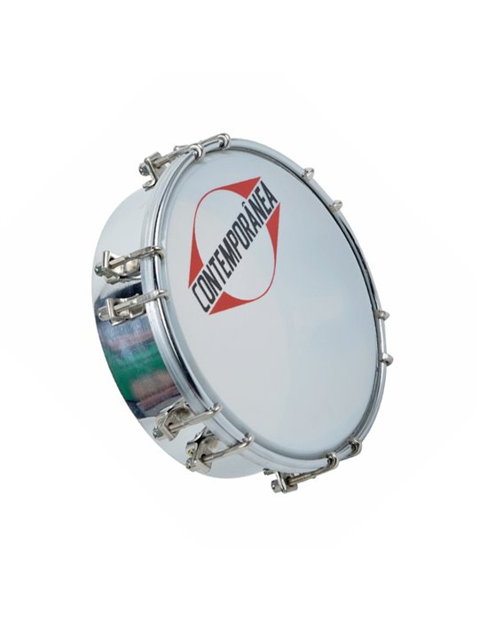 Tamborim 6" aluminio 12 tensores Pro Contemporanea