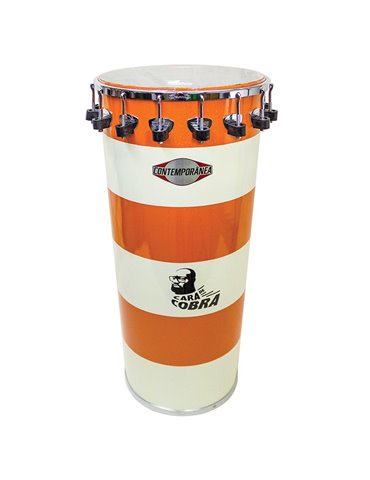 Timba 14" x 90cm Cara de Cobra blanco naranja Pro Contempora