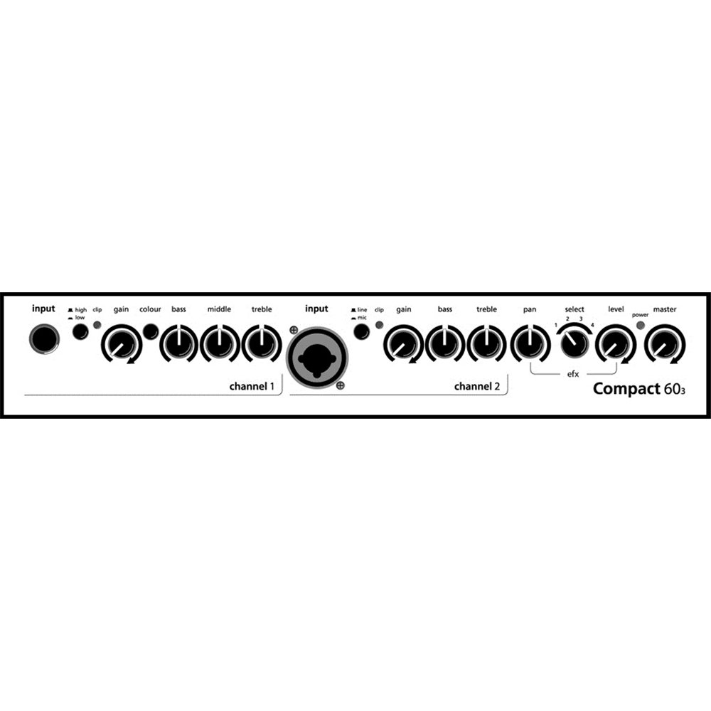 AMPLIFICADOR AER COMPACT 60-4 SLOPE NEGRO