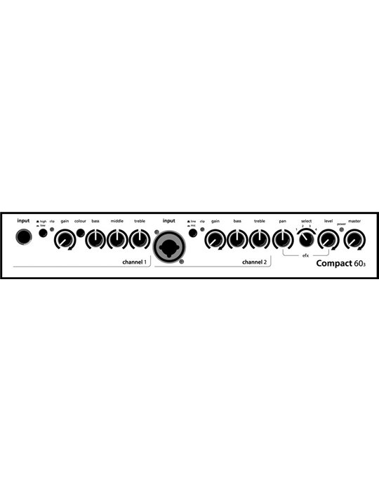 AMPLIFICADOR AER COMPACT 60-4 SLOPE NEGRO