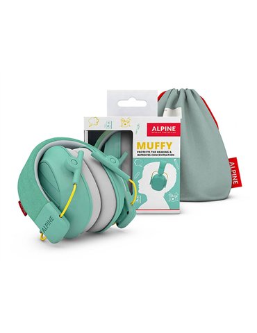 CASCO PROTECCIÓN OÍDOS PARA NIÑOS VERDE CLARO