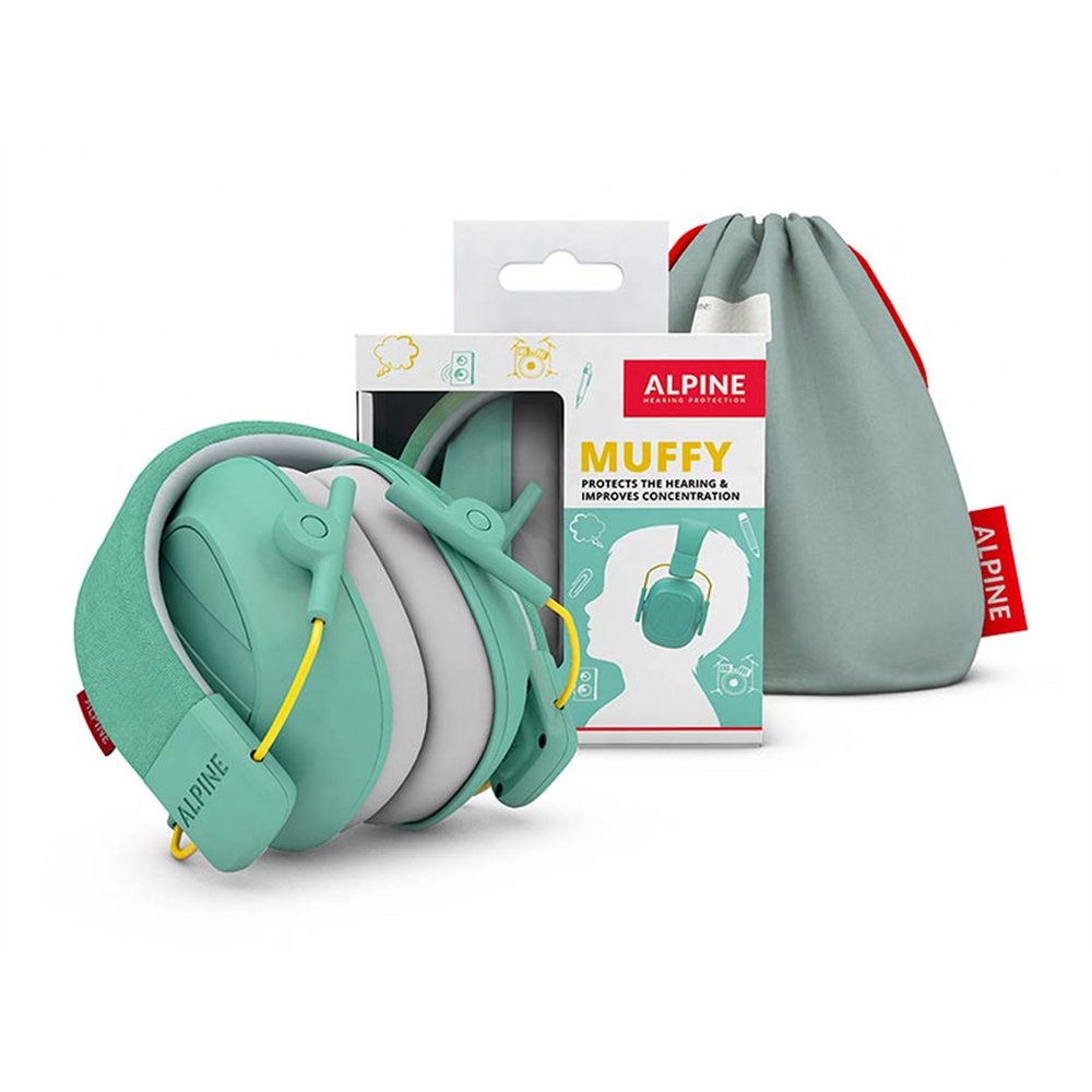 CASCO PROTECCIÓN OÍDOS PARA NIÑOS VERDE CLARO