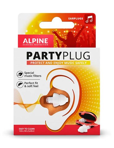 TAPONES OÍDOS PARTYPLUG TRANSPARENTES 2