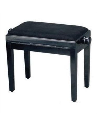 BANQUETA REGULABLE PARA PIANO NEGRO BRILLO