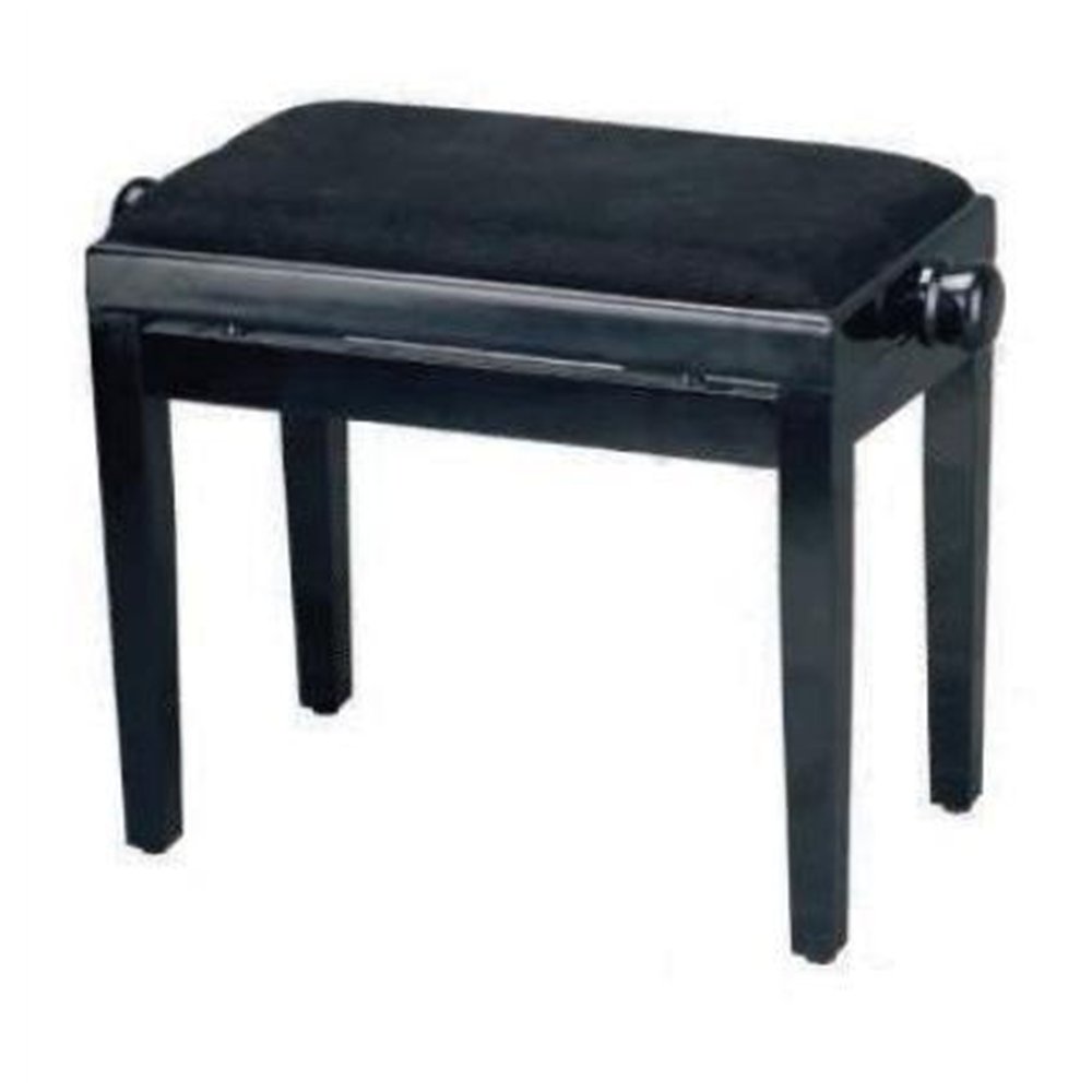 BANQUETA REGULABLE PARA PIANO NEGRO BRILLO