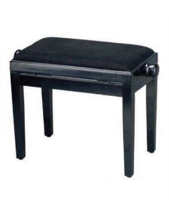 BANQUETA REGULABLE PARA PIANO NEGRO BRILLO