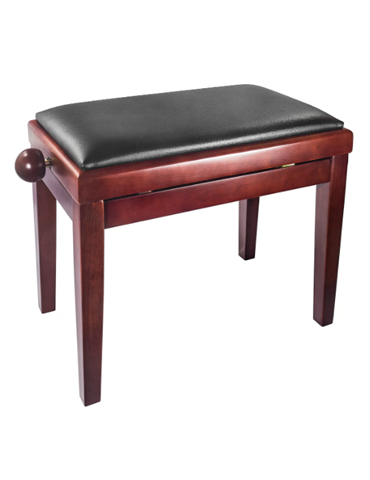 BANQUETA REGULABLE PARA PIANO MARRÓN MATE PB006