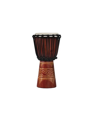 Djembe World Beat Wood ArtRed/Natural