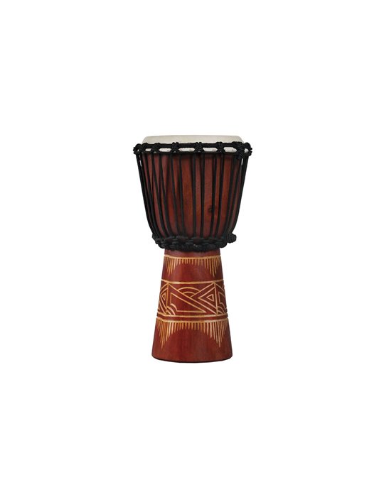 Djembe World Beat Wood ArtRed/Natural