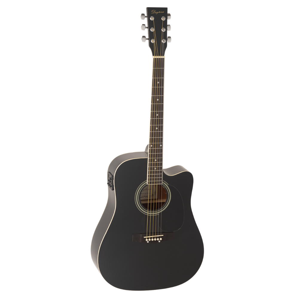 GUITARRA ACÚSTICA DAYTONA A411CE ELECTRIFICADA NEGRA