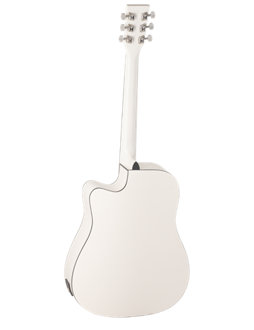 GUITARRA ACÚSTICA DAYTONA A411CE ELECTRIFICADA BLANCA 2