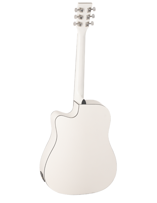 GUITARRA ACÚSTICA DAYTONA A411CE ELECTRIFICADA BLANCA