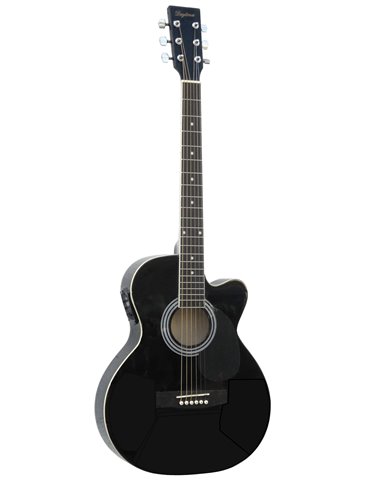 GUITARRA ACÚSTICA ELECTRIFICADA DAYTONA A401CEBK NEGRA
