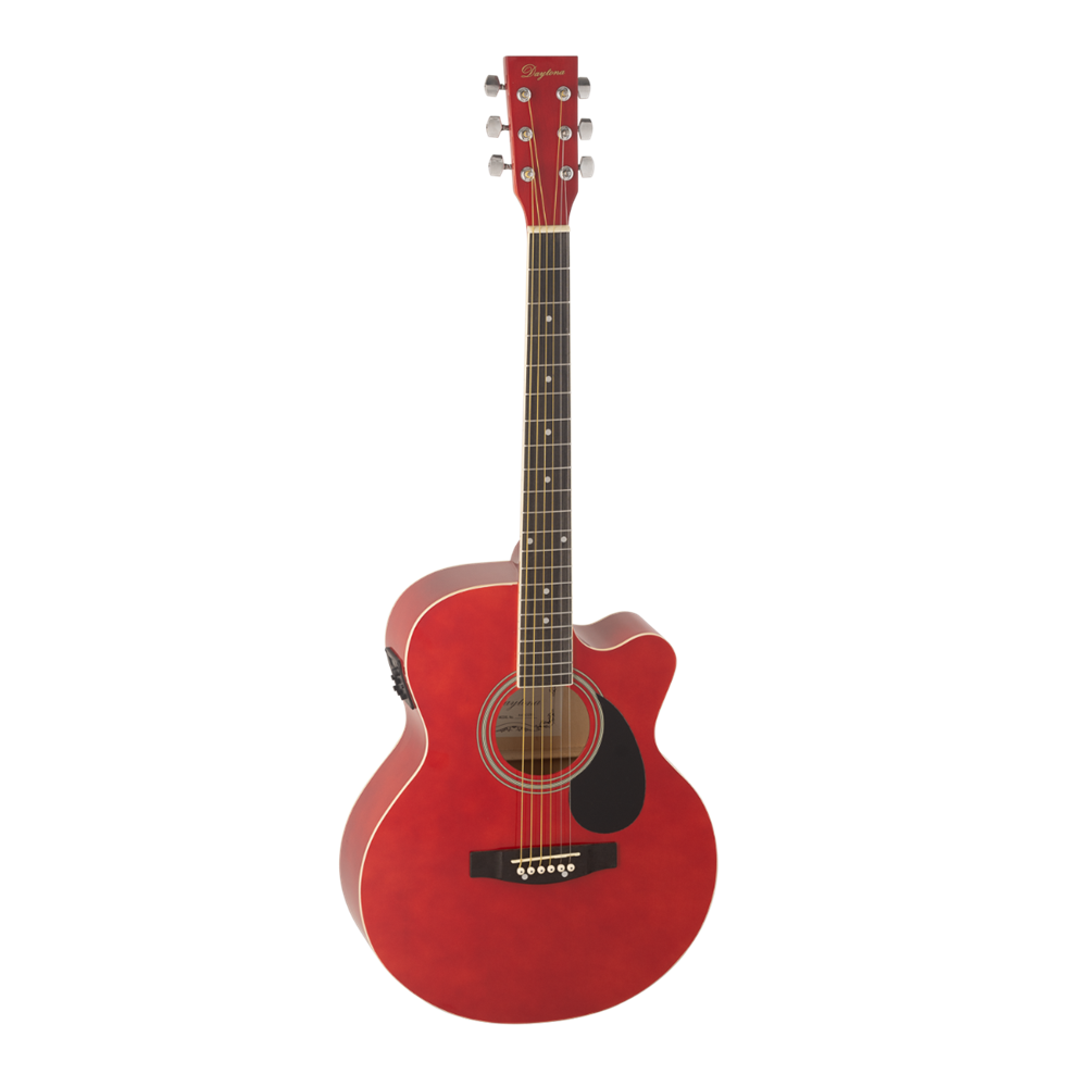 GUITARRA ACÚSTICA ELECTRIFICADA DAYTONA A401CERD ROJA