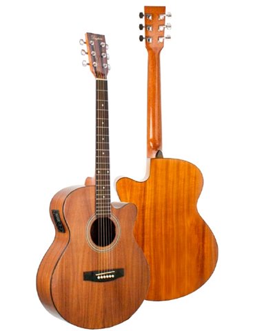 GUITARRA ACÚSTICA DAYTONA ELECTRIFICADA A401CE MINI JUMBO KOA 2