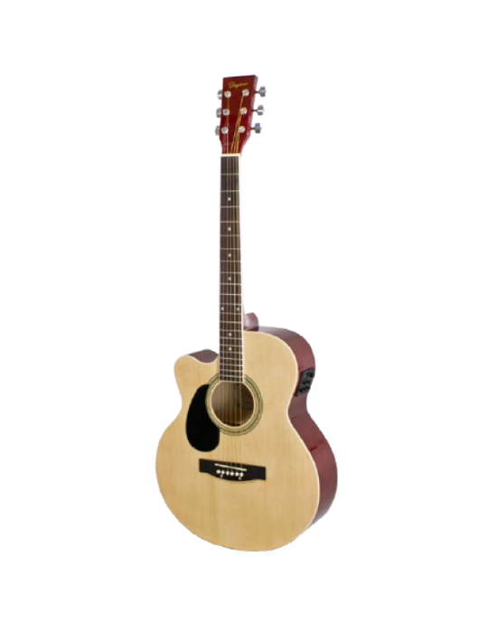 GUITARRA ACÚSTICA DAYTONA CUTAWAY ELECTRIFICADA NATURAL ZURDA